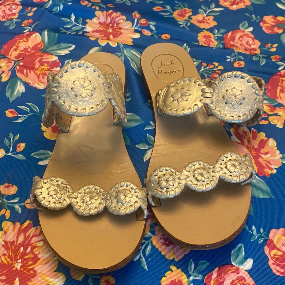 Gold Jack Rogers Sandals